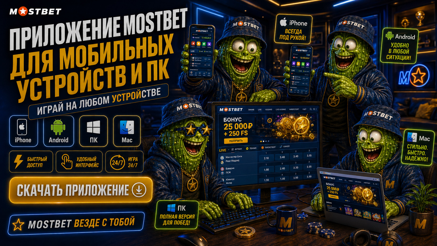 приложение мостбет